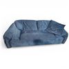 Image 1 : Deep Navy Lounge Sofa, Approx. H29" x W91" x D42"