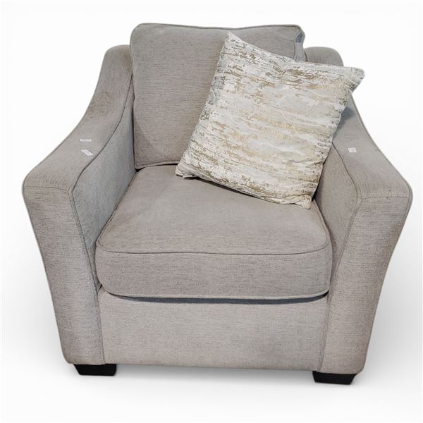 Modern Grey Contemporary Armchair , H31" x W36" x 34"