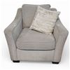 Image 1 : Modern Grey Contemporary Armchair , H31" x W36" x 34"