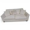 Image 1 : Cream Upholstered Sofa, Approx. H31" x W77" x D42"