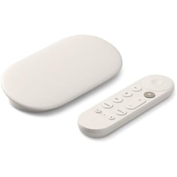 BNIB Google TV Streamer 4K with Voice Remote - 32GB - Porcelain White - Retail: $129.102