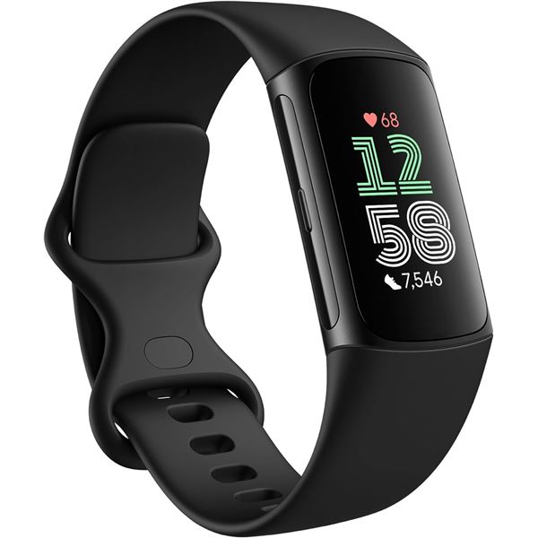 BNIB Google Charge 6 Fitbit - Black case with Obsidian band - Retail: $149.95