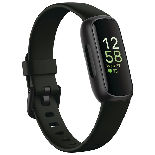 BNIB Google Inspire 3 Fitbit - Black case with Midnight Zen band - Retail: $126.36