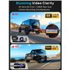 Image 2 : BNIB Navy Crest Q7 * 4K +1080P Front & Rear Dash Cam - Retail: $79.99