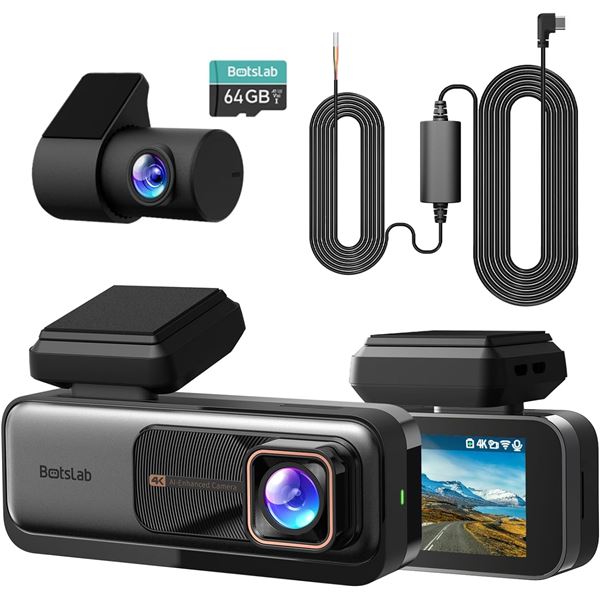 BNIB Botslab G980H Dash Cam - 2K Rear & 4K Front Camera - Retail: $149.00
