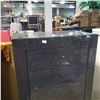 Image 4 : Modern Charcoal Wood 5-Drawer Chest, Approx. H48" x W27" x D16.5"
