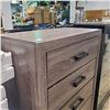 Image 3 : Dark Brown Wood Grain 5-Drawer Chest, Approx. H46" x W31" x 16.5"