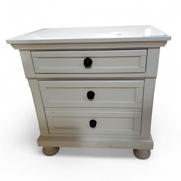 White 3-Drawer Vanity Cabinet, Approx. H29.5" x W29" x D18"
