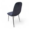 Image 2 : Group of 2 Contemporary Black Velvet Dining Chairs