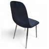 Image 2 : Group of 2 Contemporary Black Velvet Dining Chairs