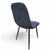 Image 3 : Group of 2 Contemporary Black Velvet Dining Chairs