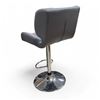 Image 2 : Contemporary Grey Faux Leather Swivel Counter Stool