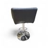 Image 2 : Contemporary Black Faux Leather Swivel Counter Stool