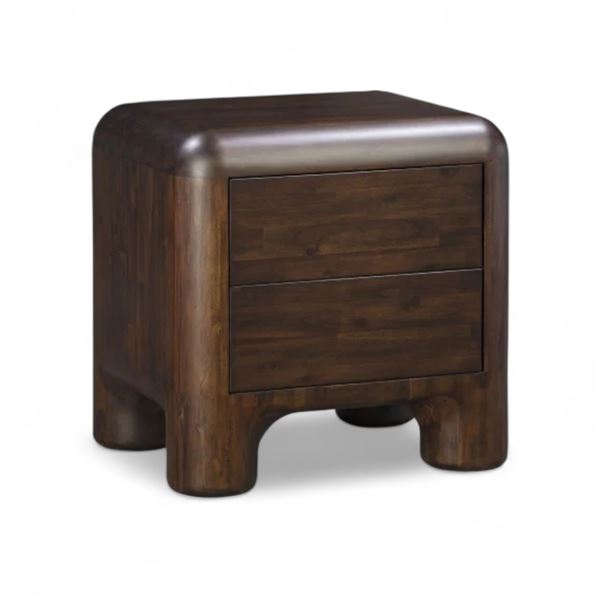 New Moe's Home Collection - Rowan Nightstand Dark Brown - RV: $1699 CAD (YR-1016-20)