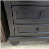 Image 3 : Dark Espresso 3-Drawer Wooden Nightstand, H29" x W28" x D18"