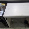 Image 3 : Signature Design - Light Beige Writing Desk, H30" x W45" x D19.5" (Overall condition is good, with m