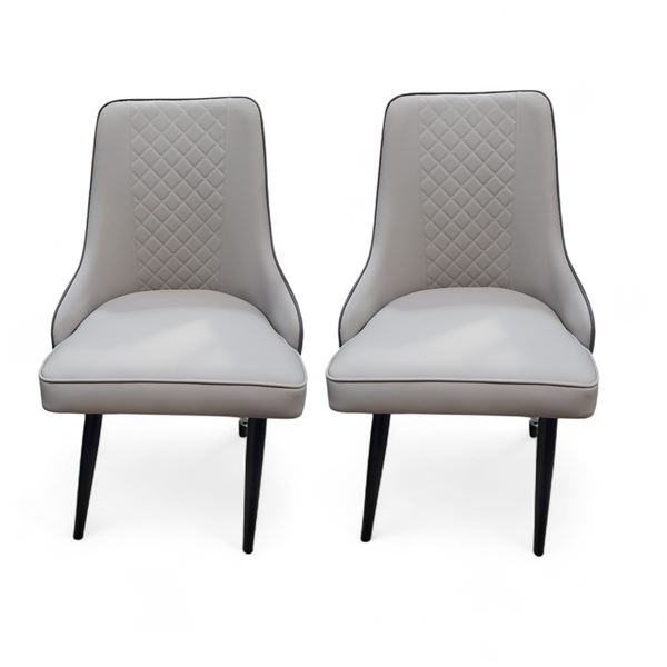 Group of 2 Greta Taupe Dining Chairs