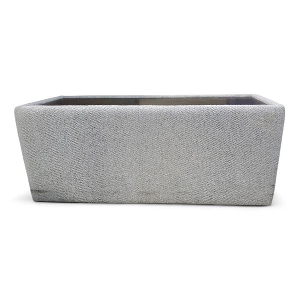 Rectangular Fabric Coffee Table with Wood Tray-Style Top, Approx. H20" x W44" x 17.5"