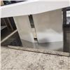 Image 2 : Rectangular Gloss White Coffee Table, H18" x 47" x 23.5"