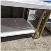 Image 2 : White Glossy White Coffee Table, H18" x  W39" x D19.5"
