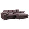 Image 1 : New Moe's Home Collection - Plunge Sectional Dark Brown - RV: $3249 CAD (TN-1004-20-0)