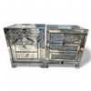 Image 1 : 2 Diamond Glitz Silver Mirrored Bedside Cabinets, H23.5" x W19.5" x D15.5" Each (one with cable, top