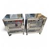 Image 1 : 2 Diamond Glitz Silver Mirrored Bedside Cabinets, H23.5" x W19.5" x D15.5" Each