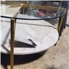 Image 3 : Signature Design by Ashley - Round Glass Coffee Table, H16" x Dia. 30"