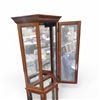 Image 2 : Wood-Framed Glass Curio Display Cabinet, Approx. H69" x W20" x D10"