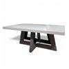 Image 1 : Coffee Table with Dark Wooden Base, H19" x W43" x D27.5"