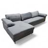Image 1 : New Left-Hand Facing Sectional Sofa - Grey