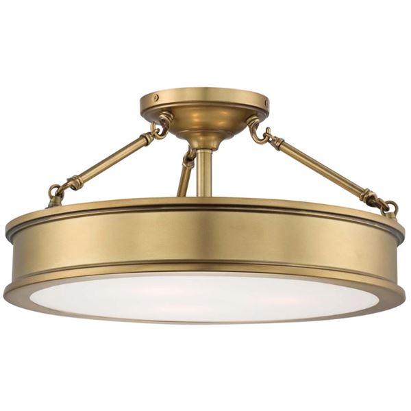 Minka-Lavery Harbour Point Three Light Semi Flush - RV: $554 CAD (4177-249 - Packed in Original Box)