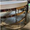 Image 3 : Signature Design by Ashley - Round Glass Coffee Table, H19" x Dia. 36.5"