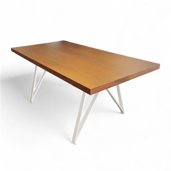 BNIB Harper Wood Dining Table - Walnut (MC-6125DT - Packaging in 2 boxes)