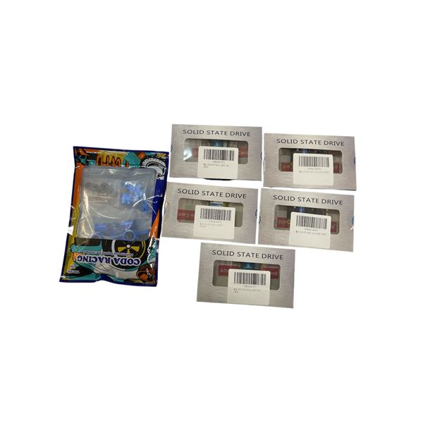 BNIB Group of 5 Solid State Drives & Coda Racing