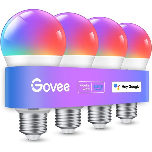 BNIB Group of Govee Smart Light Bulbs Retail $50 & LED Neon Rope Lights