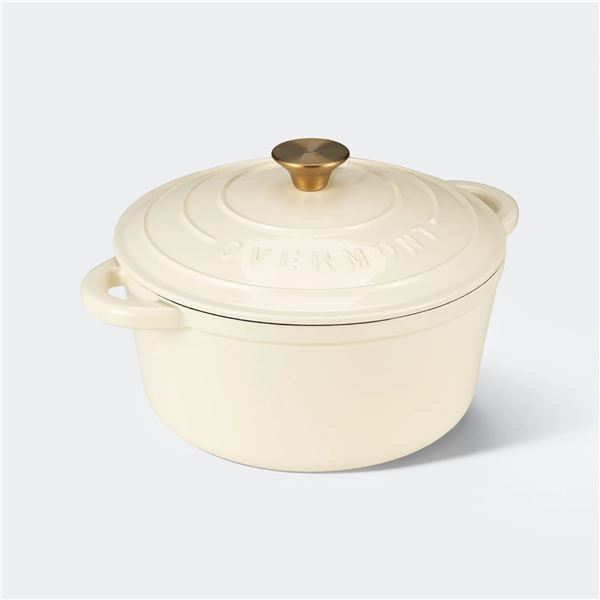 BNIB Overmont Enamelled Cast Iron Dutch Oven Retail $105