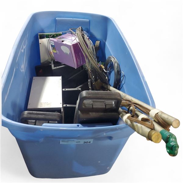 Mixed Electronics Equipments: 8 Switching Power Supply Converters, Mounts, Casters, and More