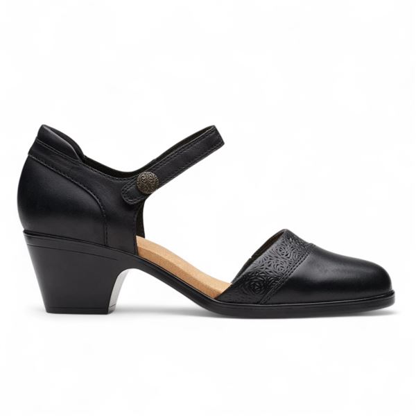 BNIB Clarks Women's Shoes EMILY2 KETRA Black - RV: $120 CAD (Size US 7.5 / 26177127)