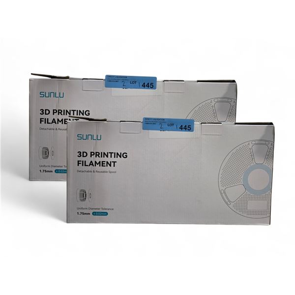 BNIB Group of 2 Sunlu 3D Printing Filament Retail $21/Per Box