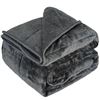 Image 1 : Group of 2 New CZZZ Throw Fluffy Weighted Blankets - 60" x 80", 15 lbs (Grey)