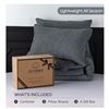 Image 4 : BNIB Group of 2 Twin/Twin XL Comforter Set (Grey/Champagne Gold)