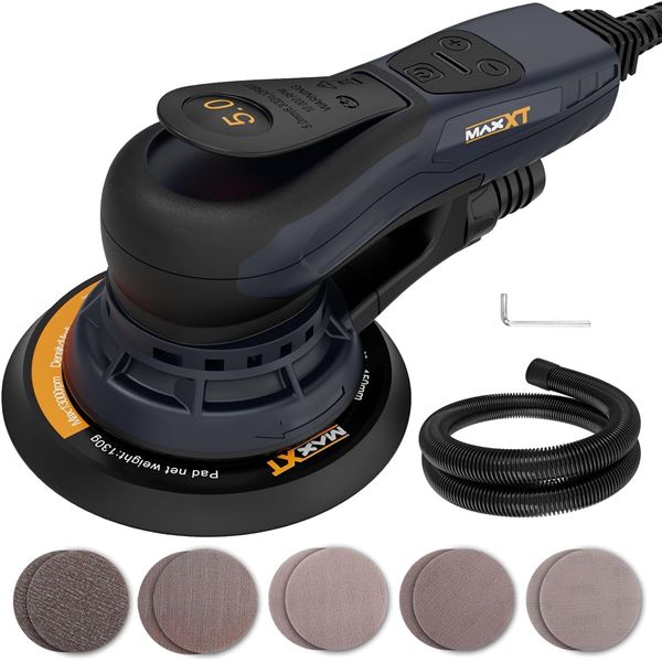 BNIB MAXXT Random Orbital Sander Brushless 350W 3A Multi-Function Variable Speed Electric Retail $27
