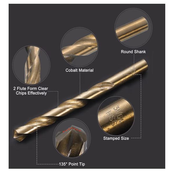 New Jobber Drill Bit 12 Pack