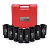 Image 2 : New 9 Piece 1/2" Drive Impact Socket Set, Metric Axle Nut Sockets Retail $65 & Mayouko 8PCS 1/2" Dri