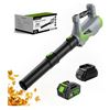 Image 1 : BNIB Leaf Blower Cordless, 650CFM/170MPH Electric Leaf Blower with 4000mAh Battery and Charger Retai
