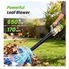 Image 2 : BNIB Leaf Blower Cordless, 650CFM/170MPH Electric Leaf Blower with 4000mAh Battery and Charger Retai