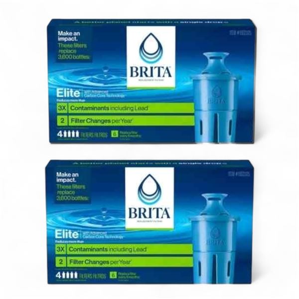 2 Psc BNIB Brita Elite Replacement Filters - RV: $160 CAD