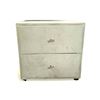 Image 1 : Beige Velvet Nightstand, H19" x 20" x 16"