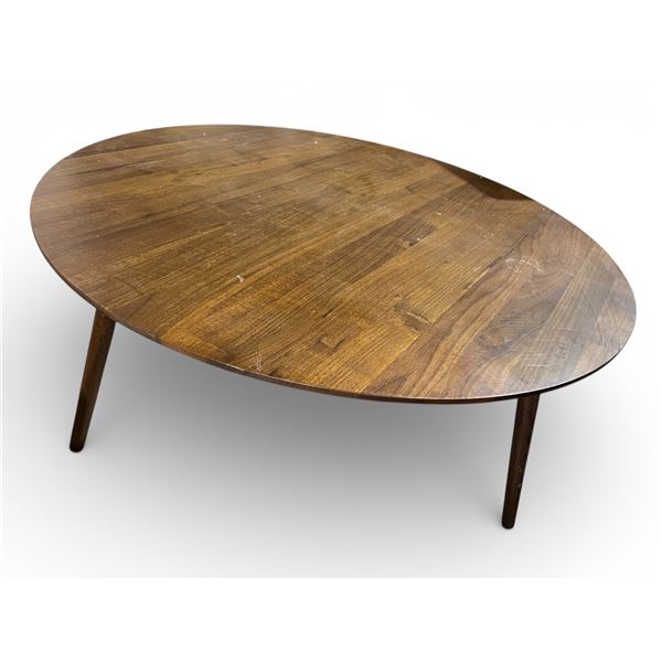 Oval Wood Coffee Table